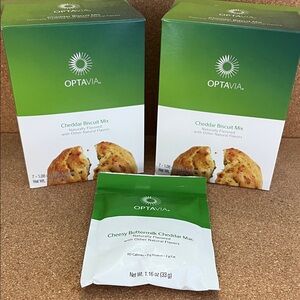 Optavia Cheddar Biscuit Mix and Cheesy Buttermilk Cheddar Mac